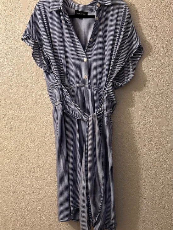 Lane Bryant Dresses & Skirts - Lane Bryant Blue Stiped Dress, 18